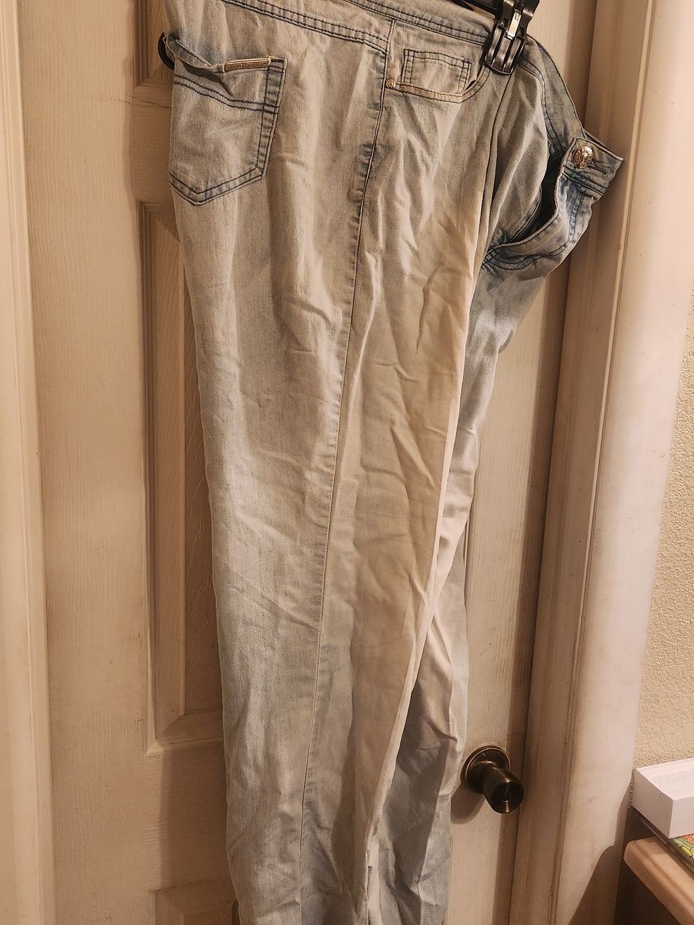 Ashley Stewart Light Wash Denim Straight Jeans -